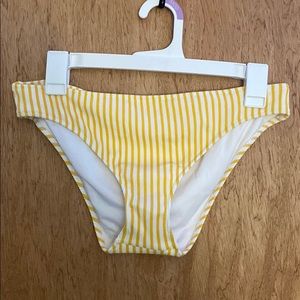 Yellow Striped Bikini Bottoms